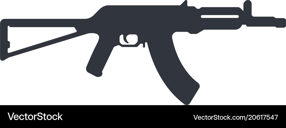 Powerful pistol gun handgun Royalty Free Vector Image