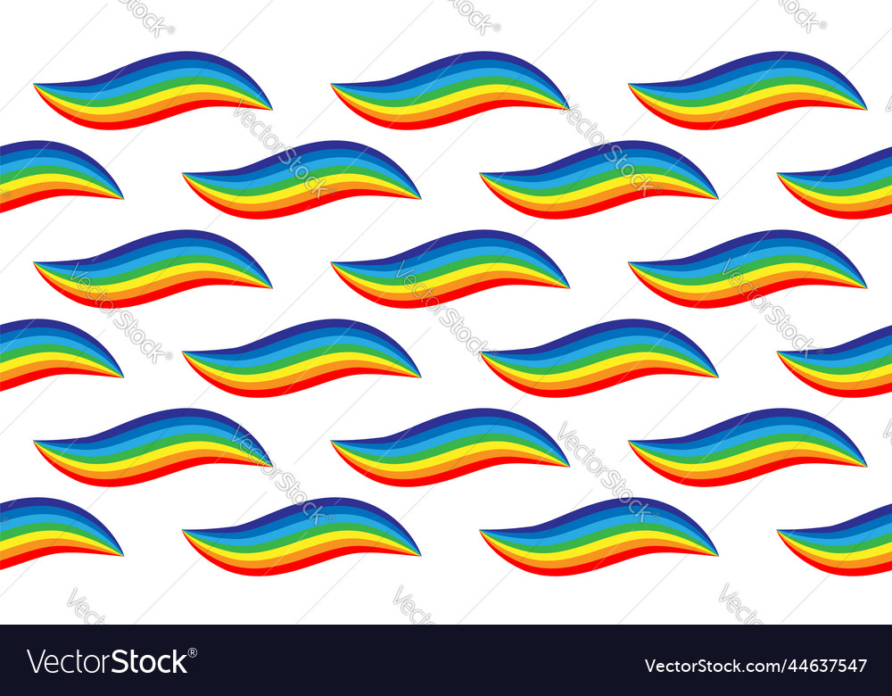 Rainbow pattern seamless colorful background vector image Rainbow pattern seamless colorful background