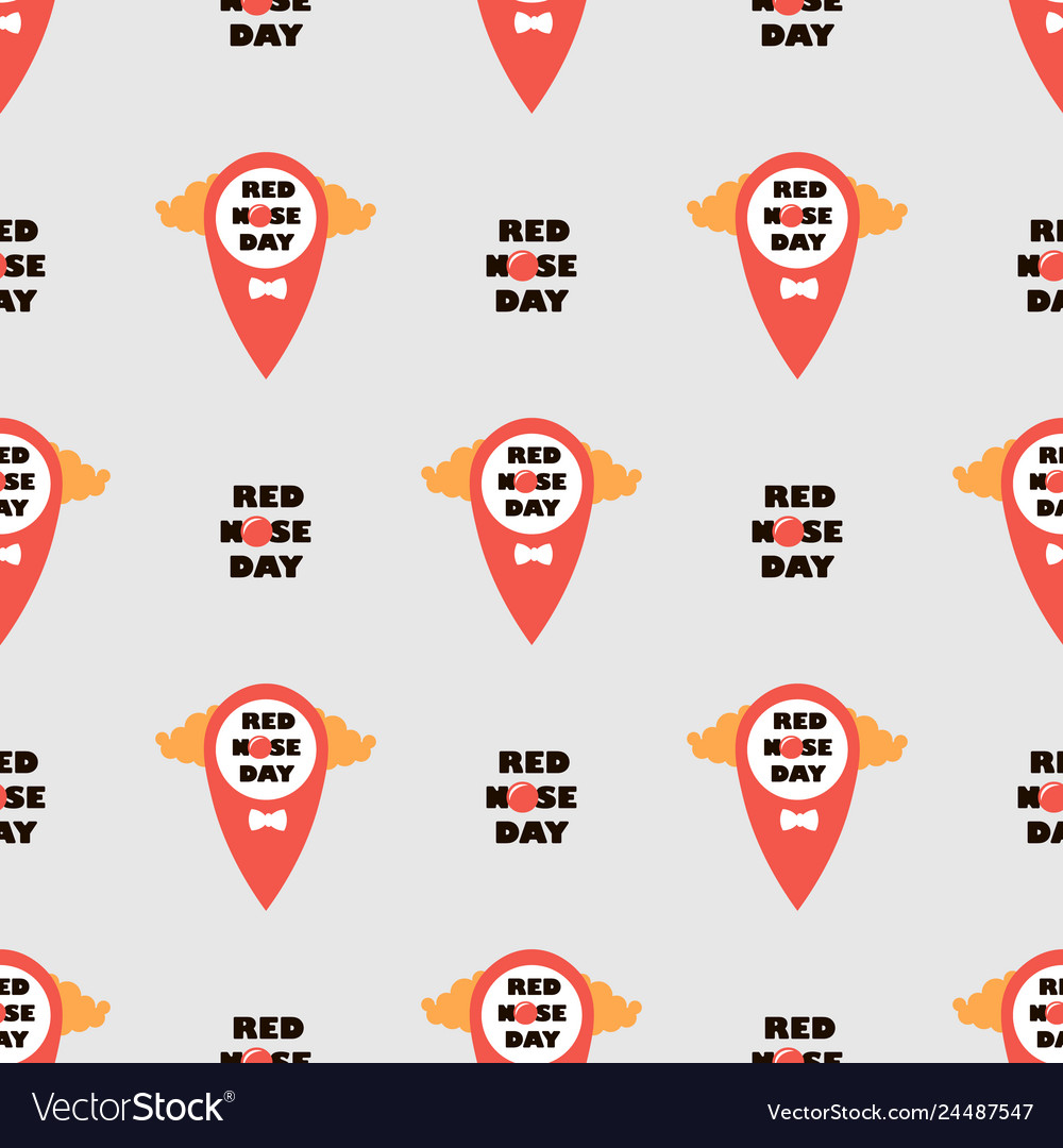 Red Nose Day Abstract Pattern