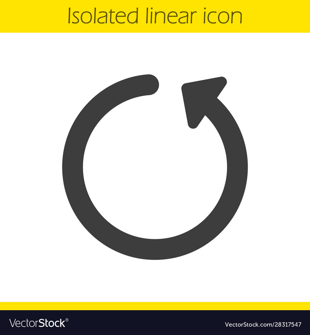 Reload linear icon Vector Image Reload linear icon