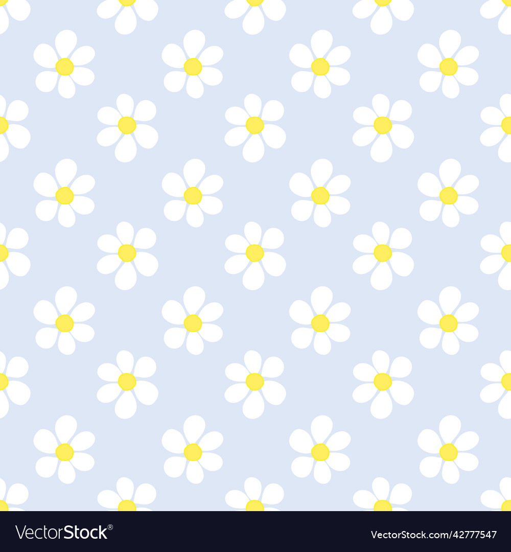 Seamless abstract daisy