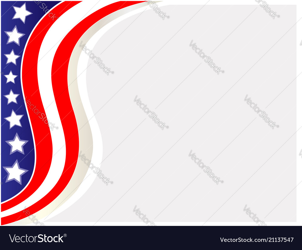 Stylized Usa Flag Frame Royalty Free Vector Image Stylized Usa Flag Frame Vector Image