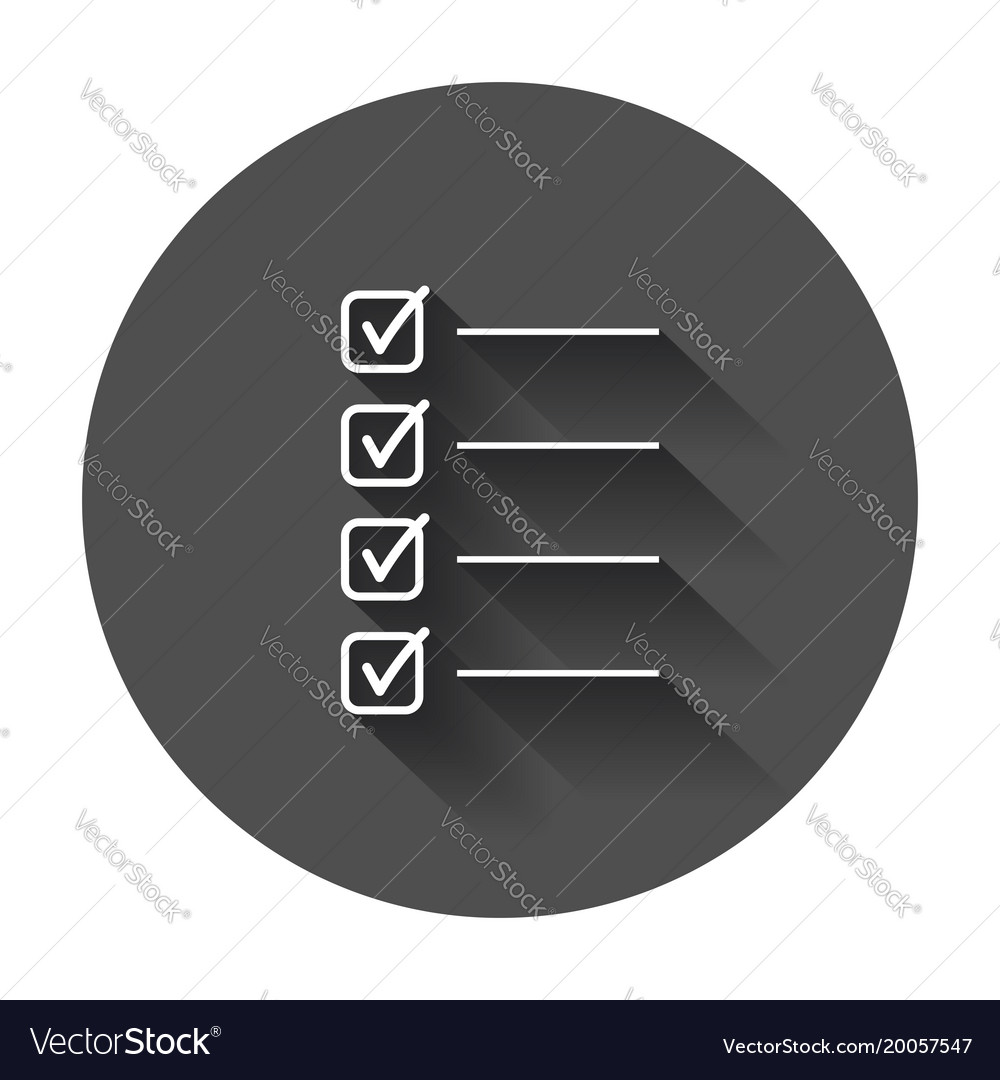 To do list icon checklist task in flat style