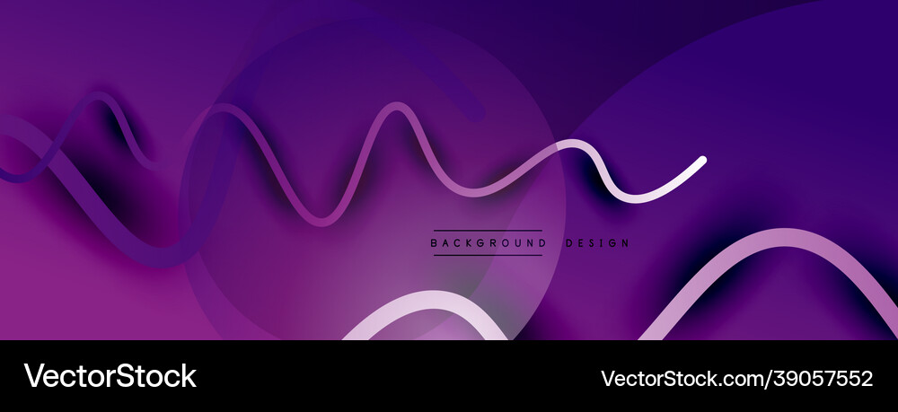 Abstract gradient background with wave line Vector Image