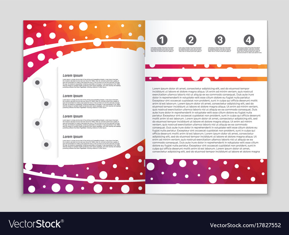 Abstract layout background set for art