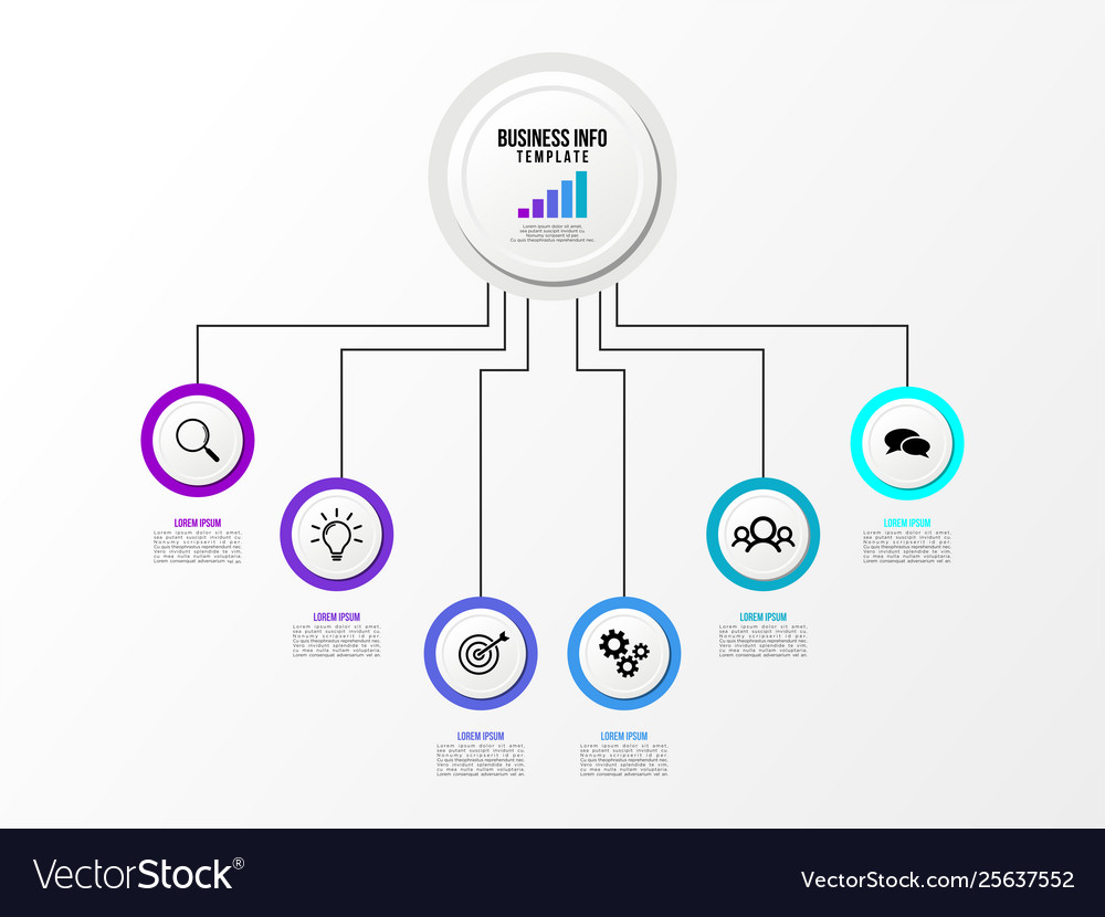 Infographic design template with options steps