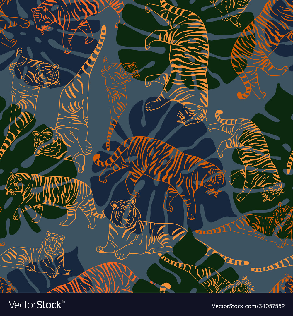 Seamless pattern colourful abstract design vector image Seamless pattern colourful abstract design