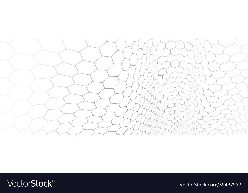 Technology abstract background with hexagons mesh vector image Technology abstract background with hexagons mesh