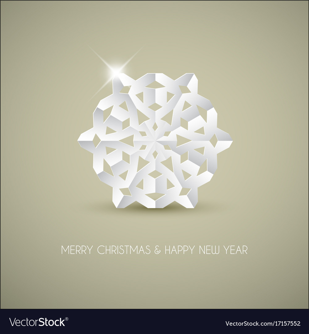 White paper christmas snowflake