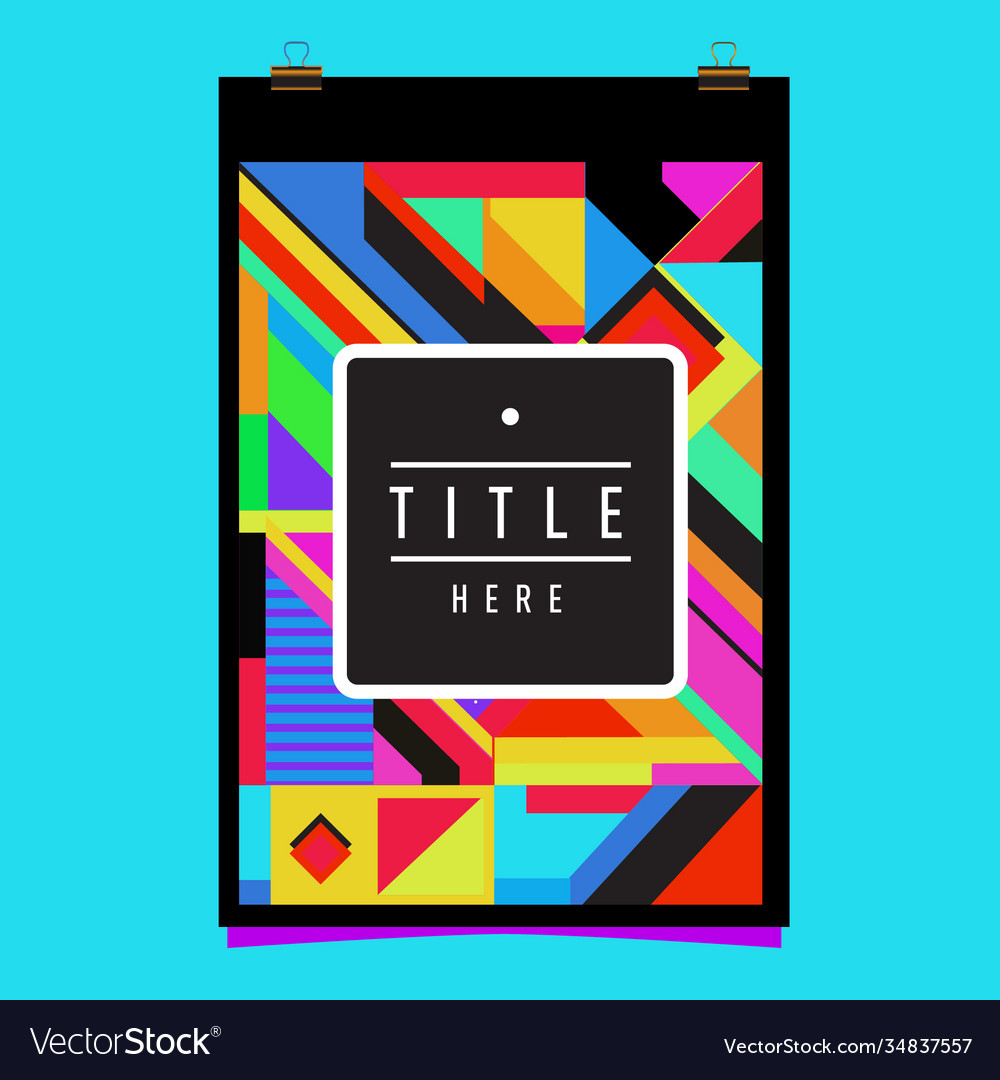 Abstract colorful geometric pattern background Vector Image Abstract colorful geometric pattern background