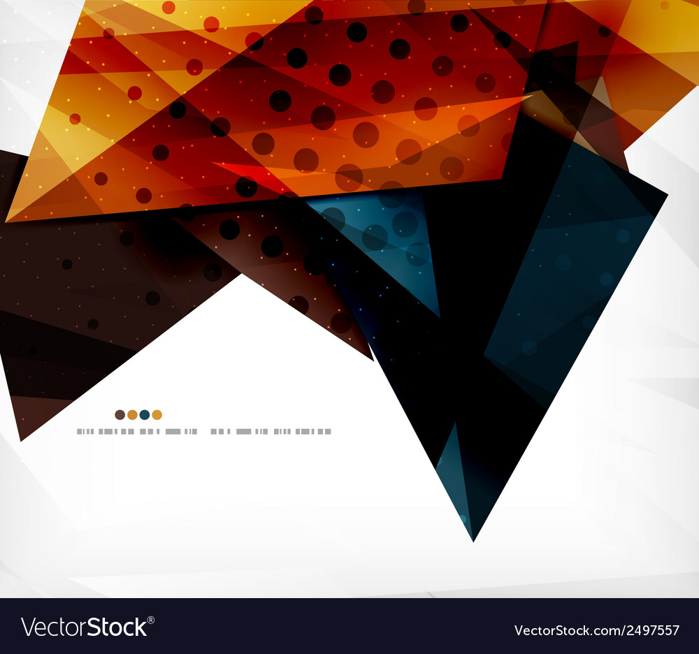 Abstract colorful overlapping composition