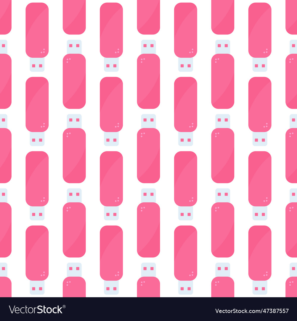 Flash drive for computer pink elements pattern Vector Image Flash drive for computer pink elements pattern