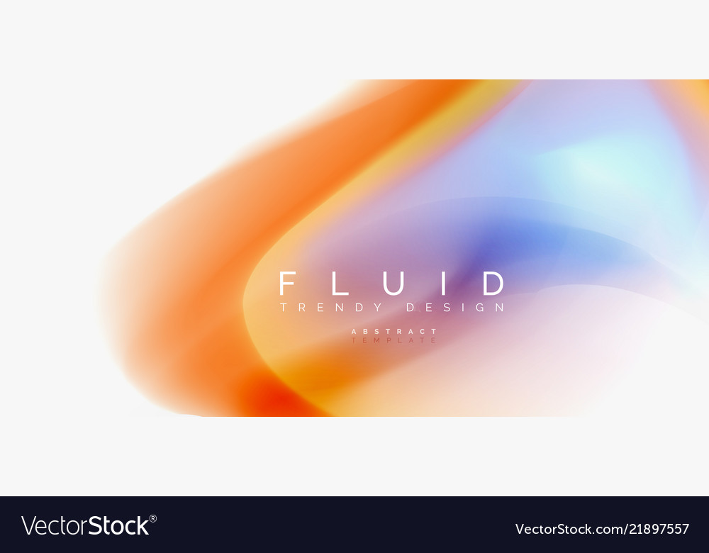 Fluid flowing wave abstract background vector image Fluid flowing wave abstract background