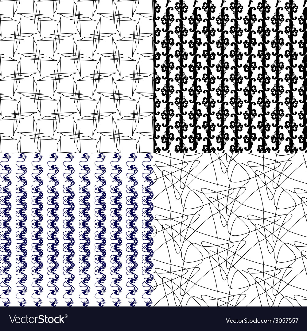 Geometric patterns tiling set of abstract vintage