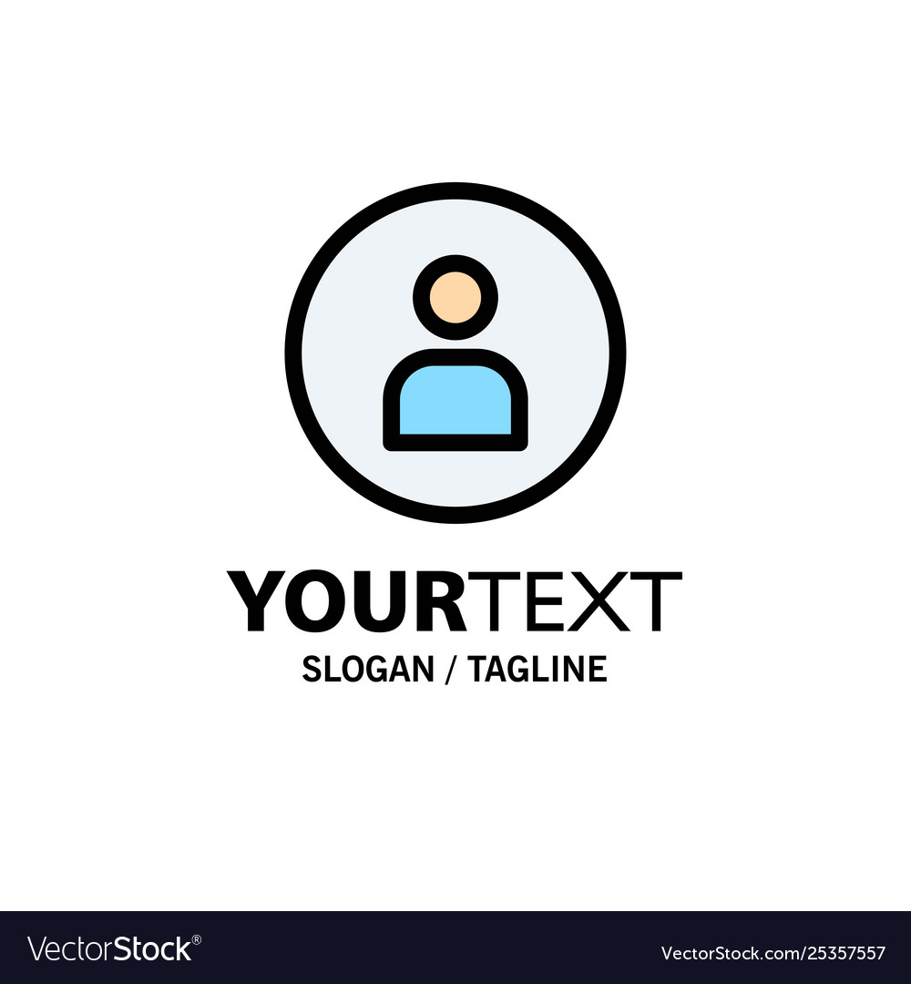 Man worker basic ui business logo template flat vector image Man worker basic ui business logo template flat