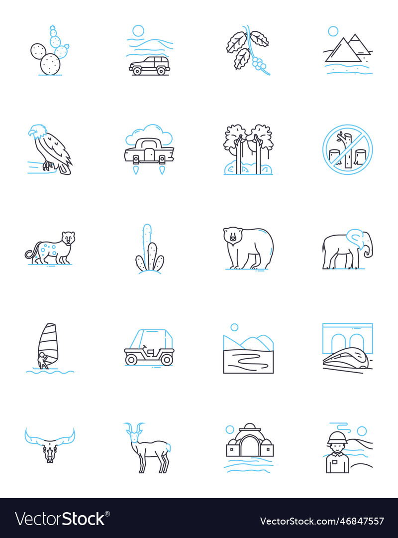 Mind boggling linear icons set perplexing
