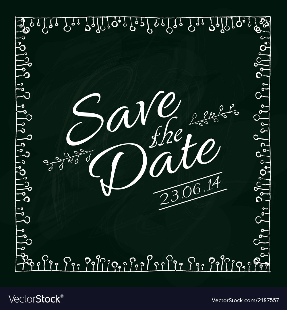 Save the date card