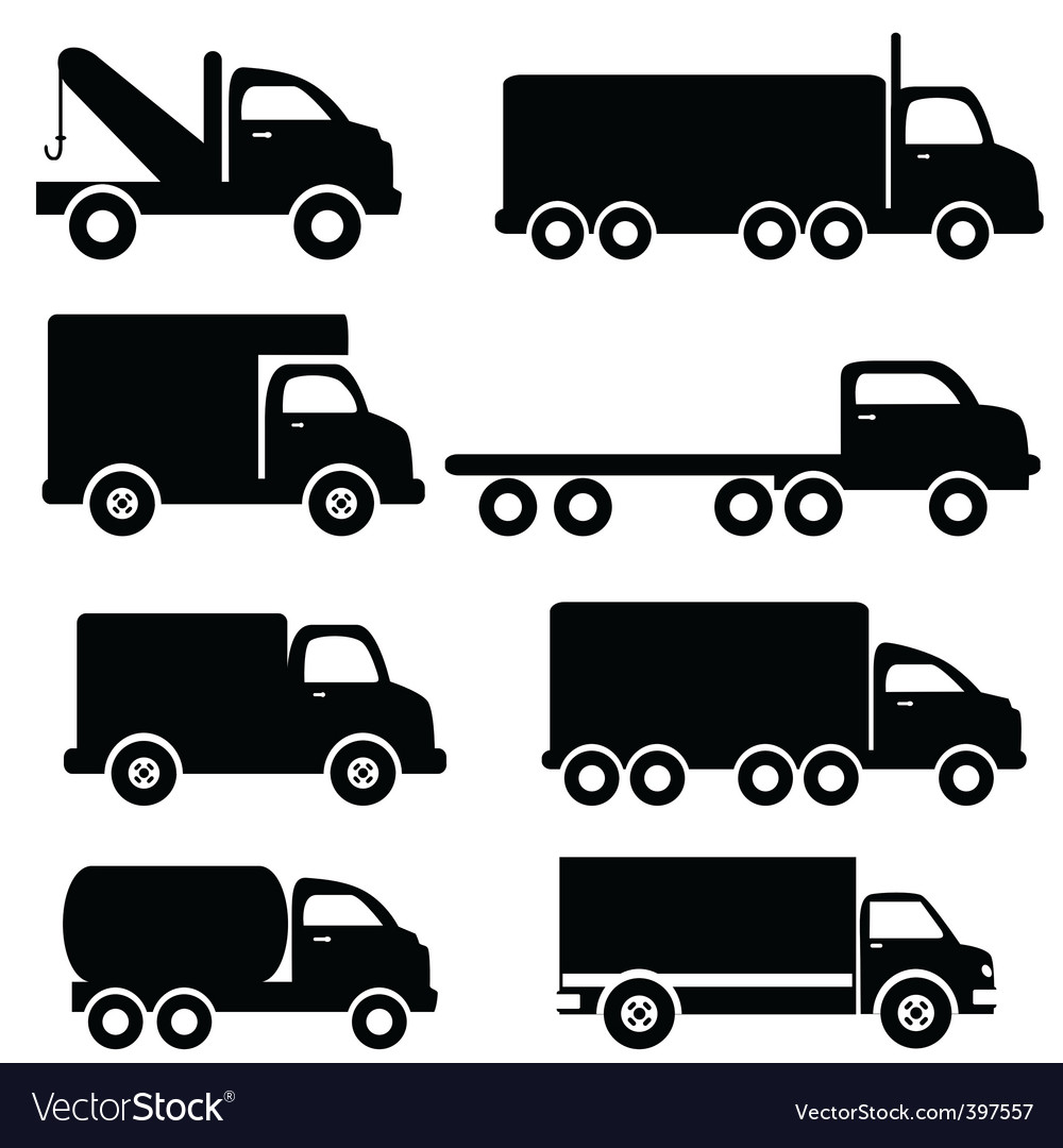 Trucks Royalty Free Vector Image - VectorStock