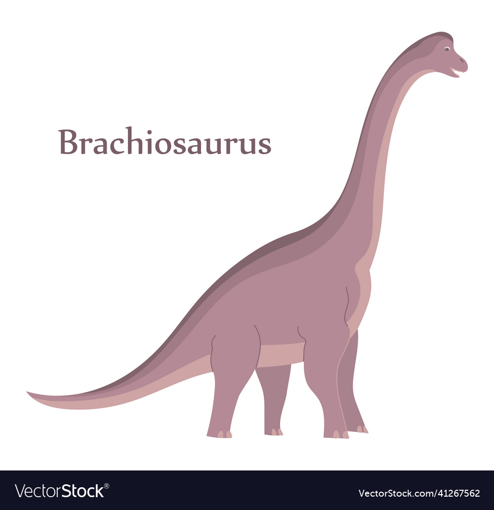 A large brachiosaurus with long