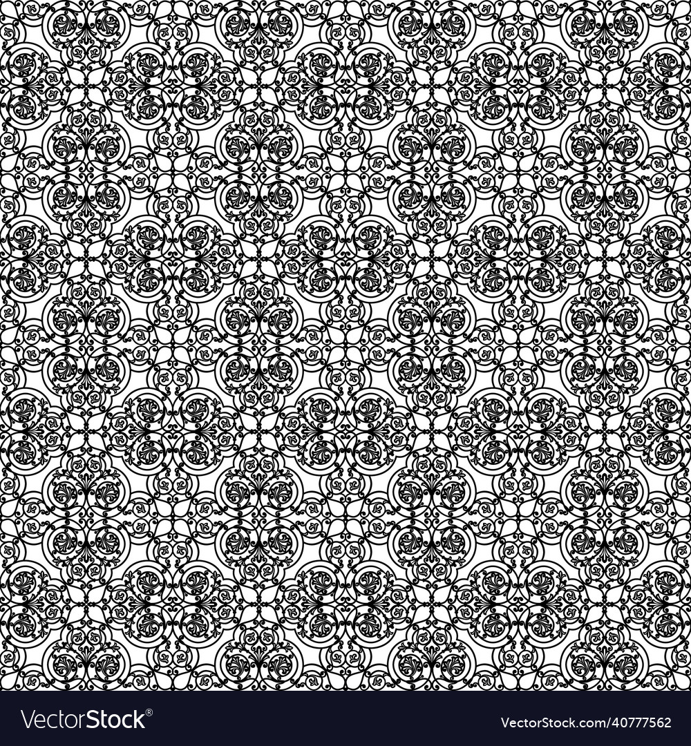 Black openwork pattern
