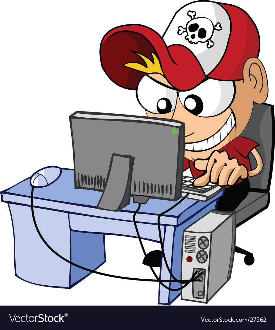 Cyber Hacker at Work
