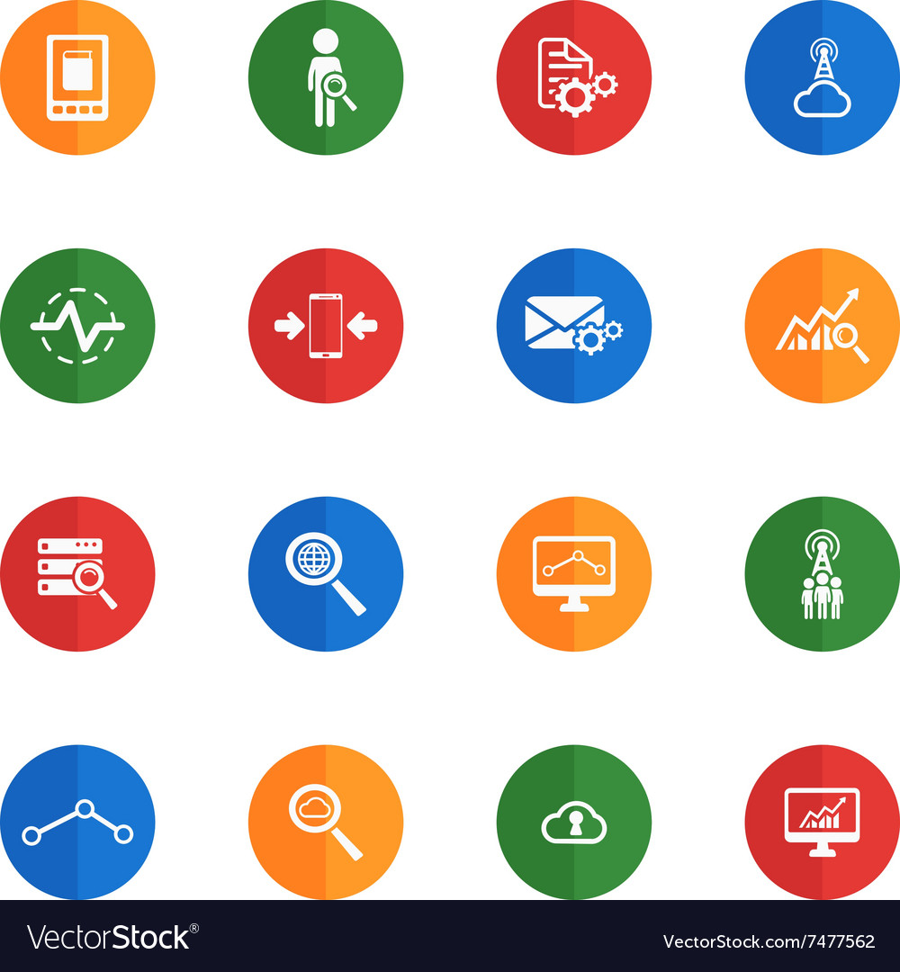 Data analytic simply icons