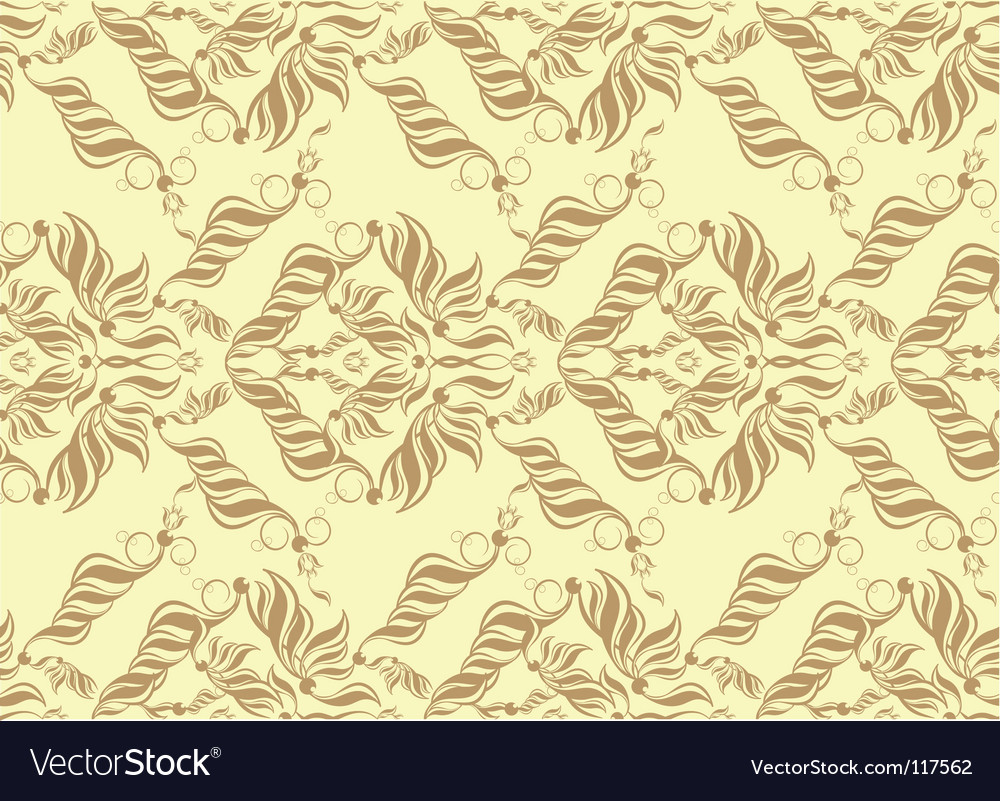 Decorative seamless floral ornament