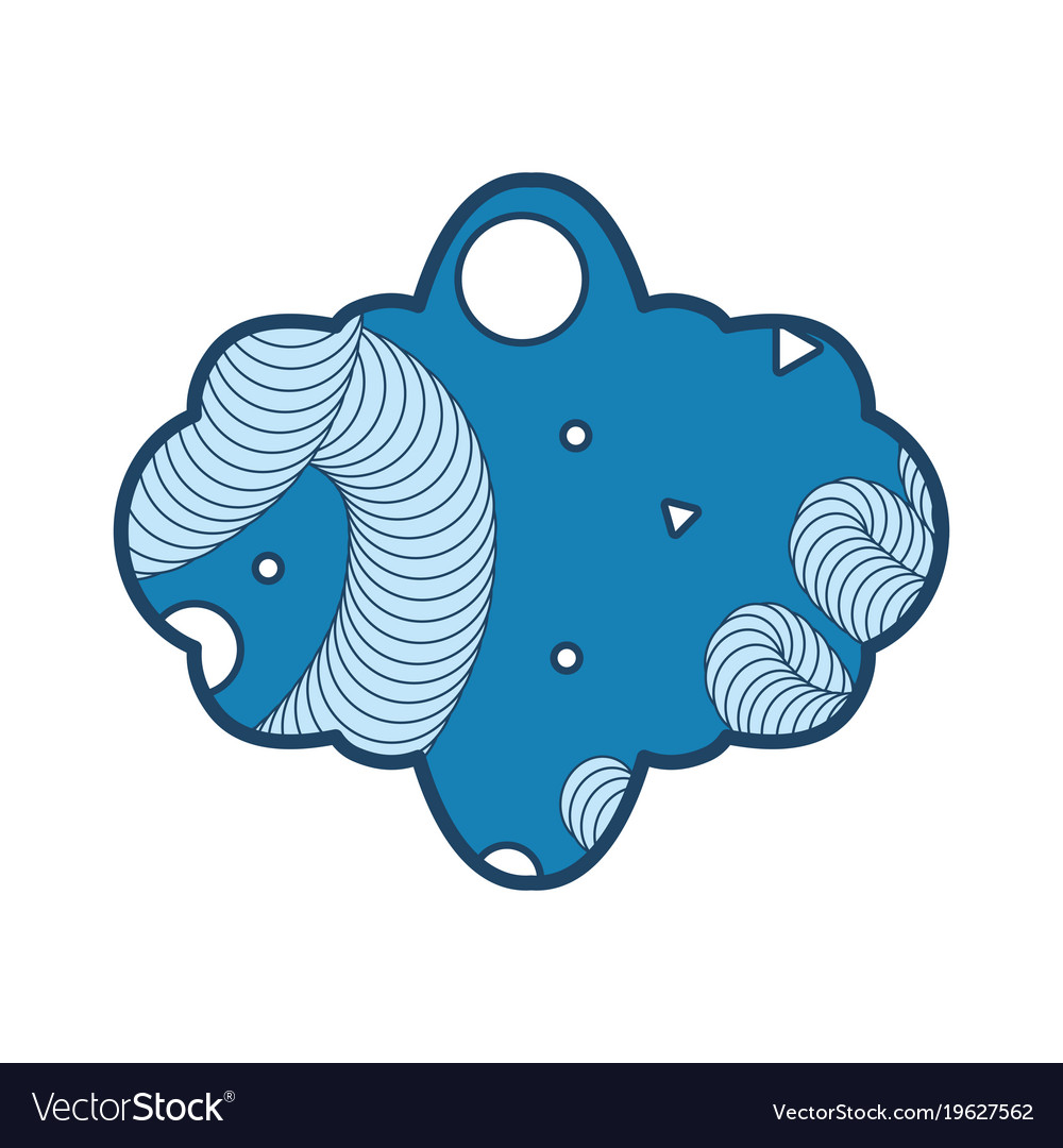 Frame with memphis style design