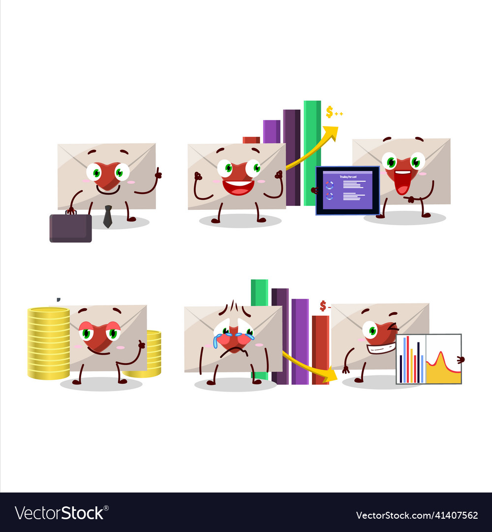 Love envelope character designs as a trader