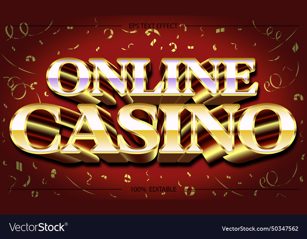 Online casino text effect