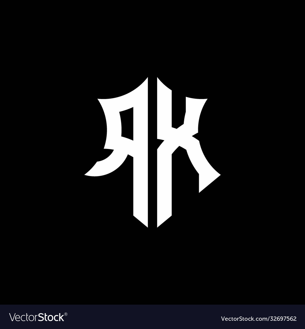 Rx monogram logo with a sharp shield style