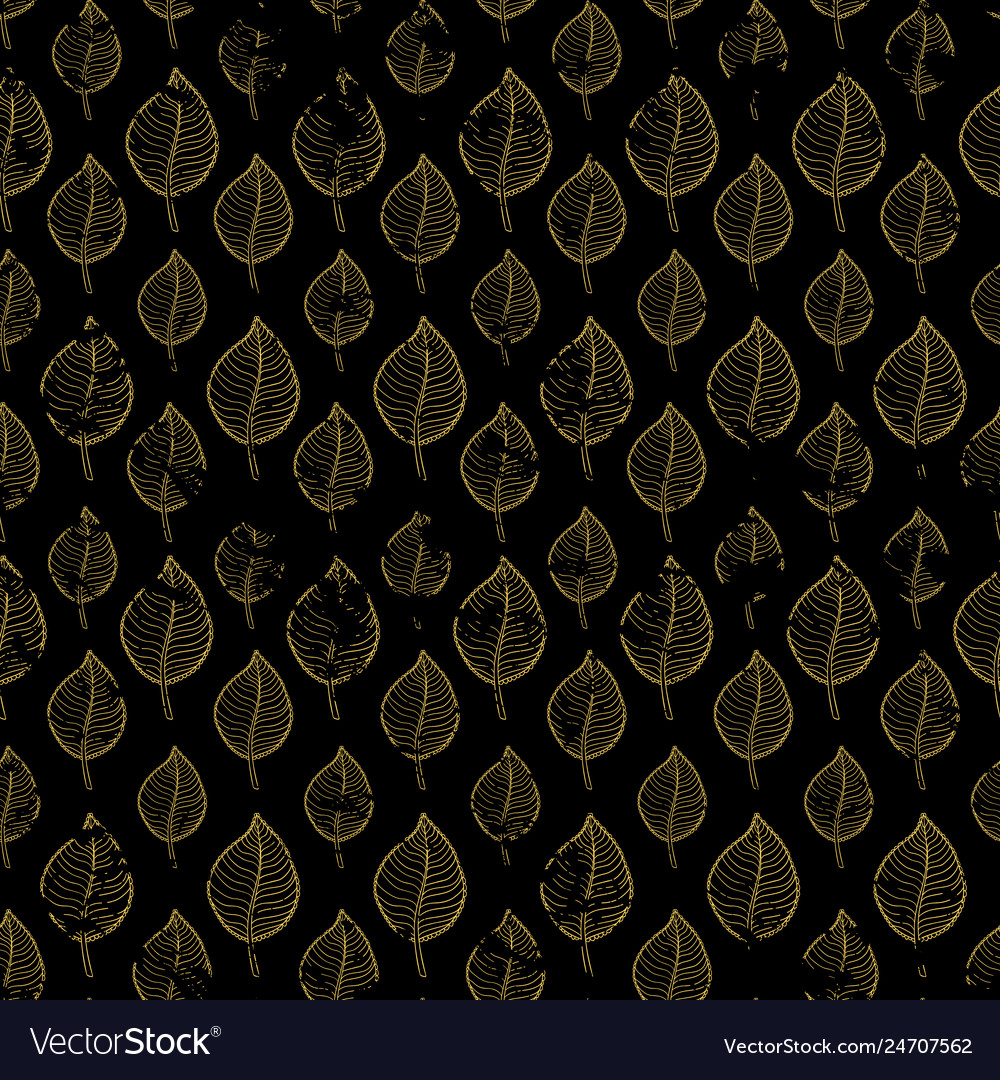 Seamless autumn pattern on a dark background