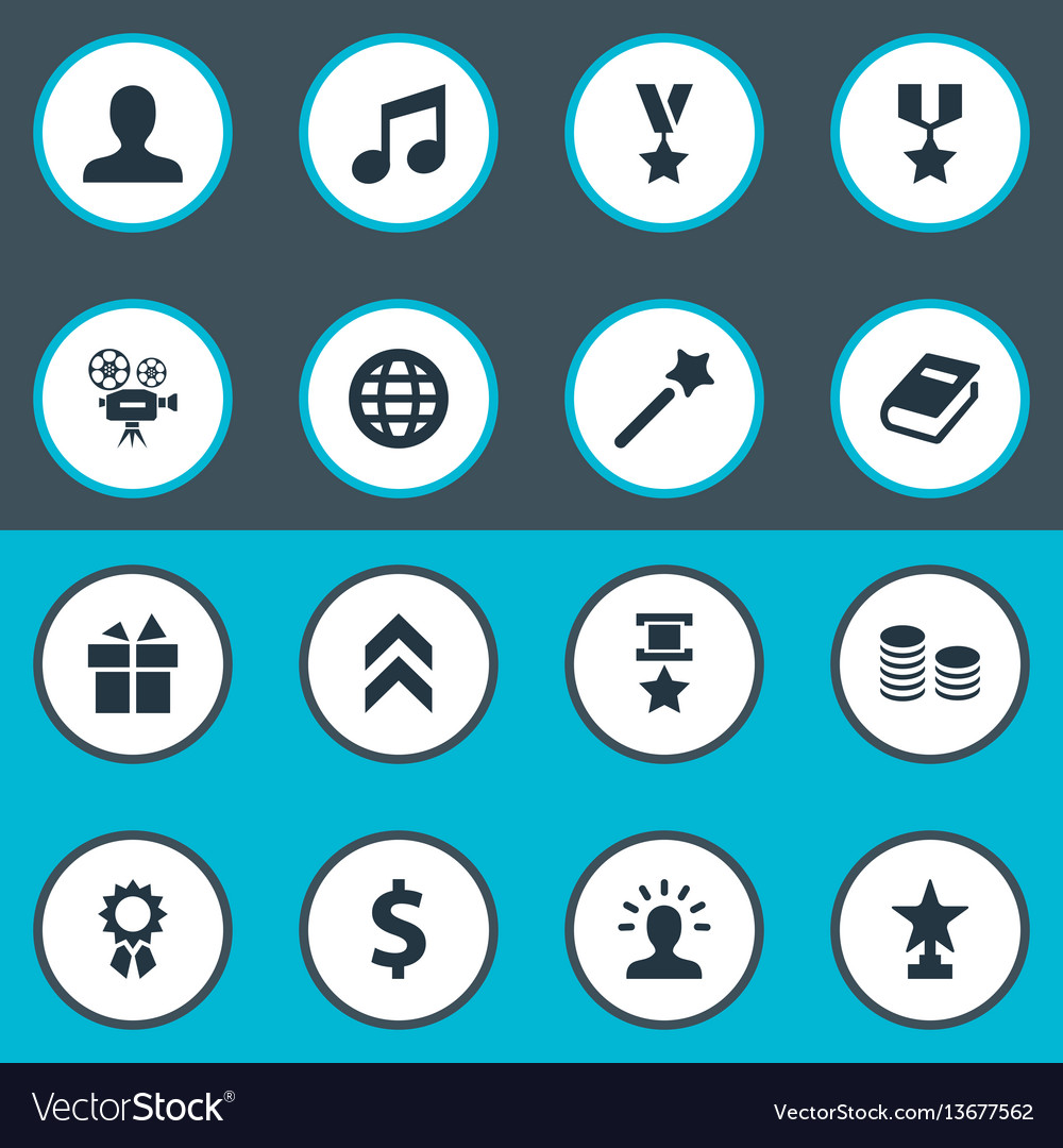 Set of simple awards icons