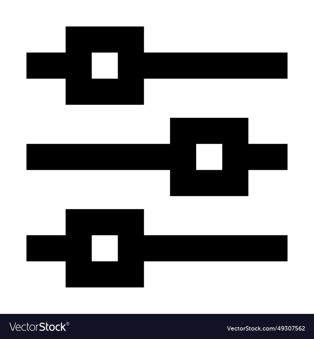 Settings icon suitable for website ui design vector image Settings icon suitable for website ui design