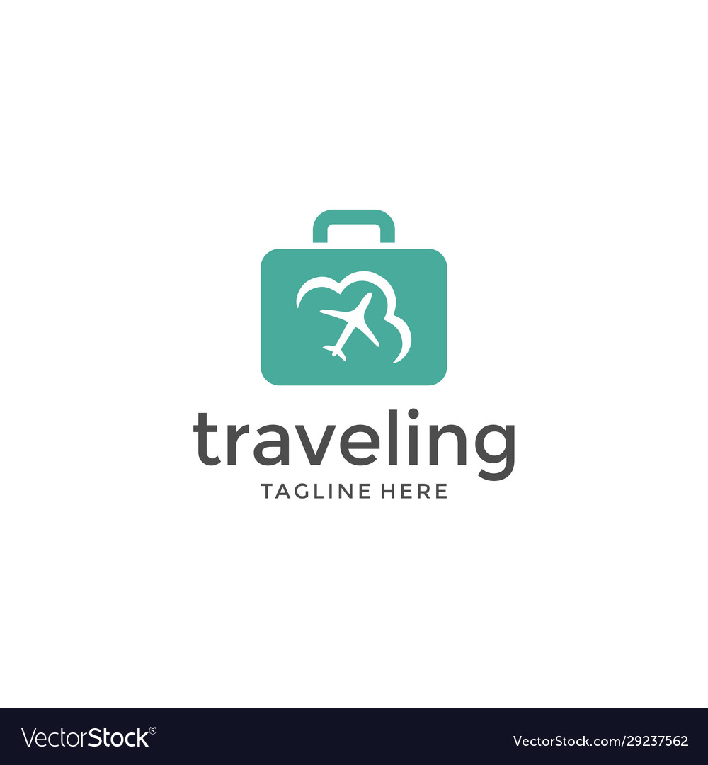 Travel logo agency adventure creative sign vector image Travel logo agency adventure creative sign