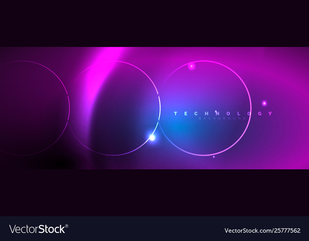 Trendy neon blue abstract design with waves Vector Image