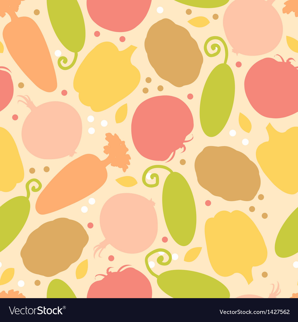 Yummy vegetables seamless pattern background