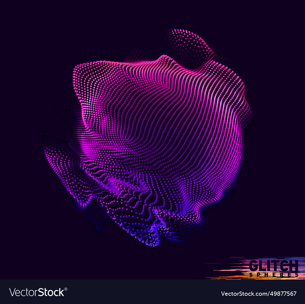 Abstract colorful mesh on dark background Vector Image Abstract colorful mesh on dark background