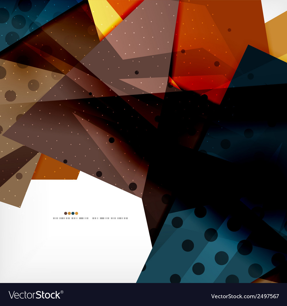 Abstract colorful overlapping composition