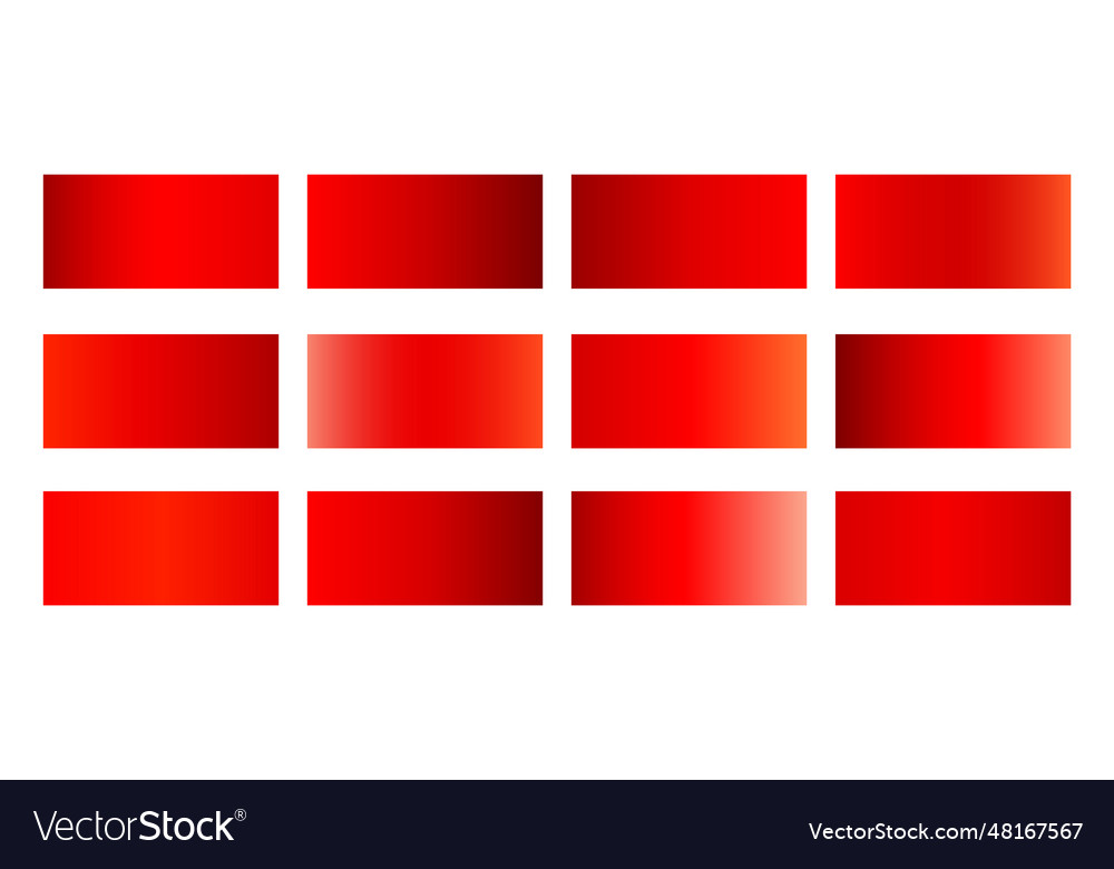 Abstract gradient red color set for modern