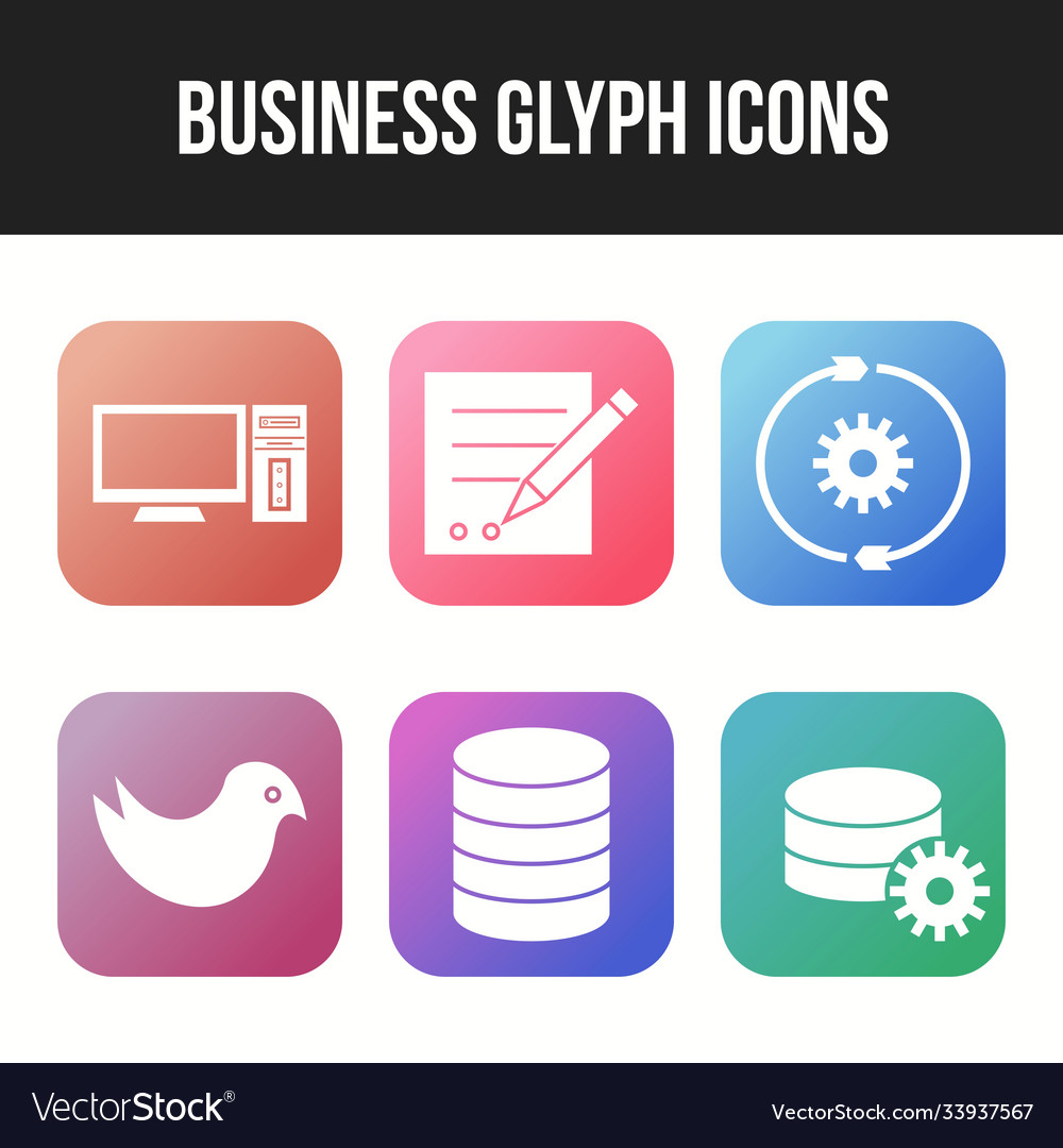 Beautiful business icons for commercial use