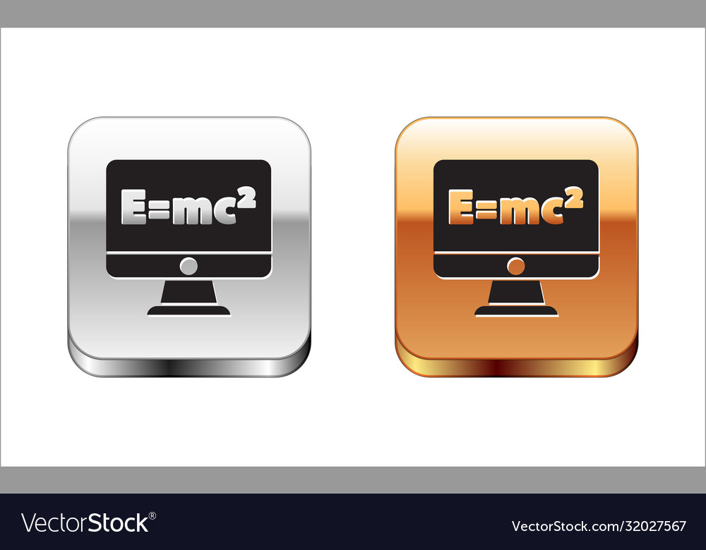 Black math system equation solution on computer Vector Image Black math system equation solution on computer