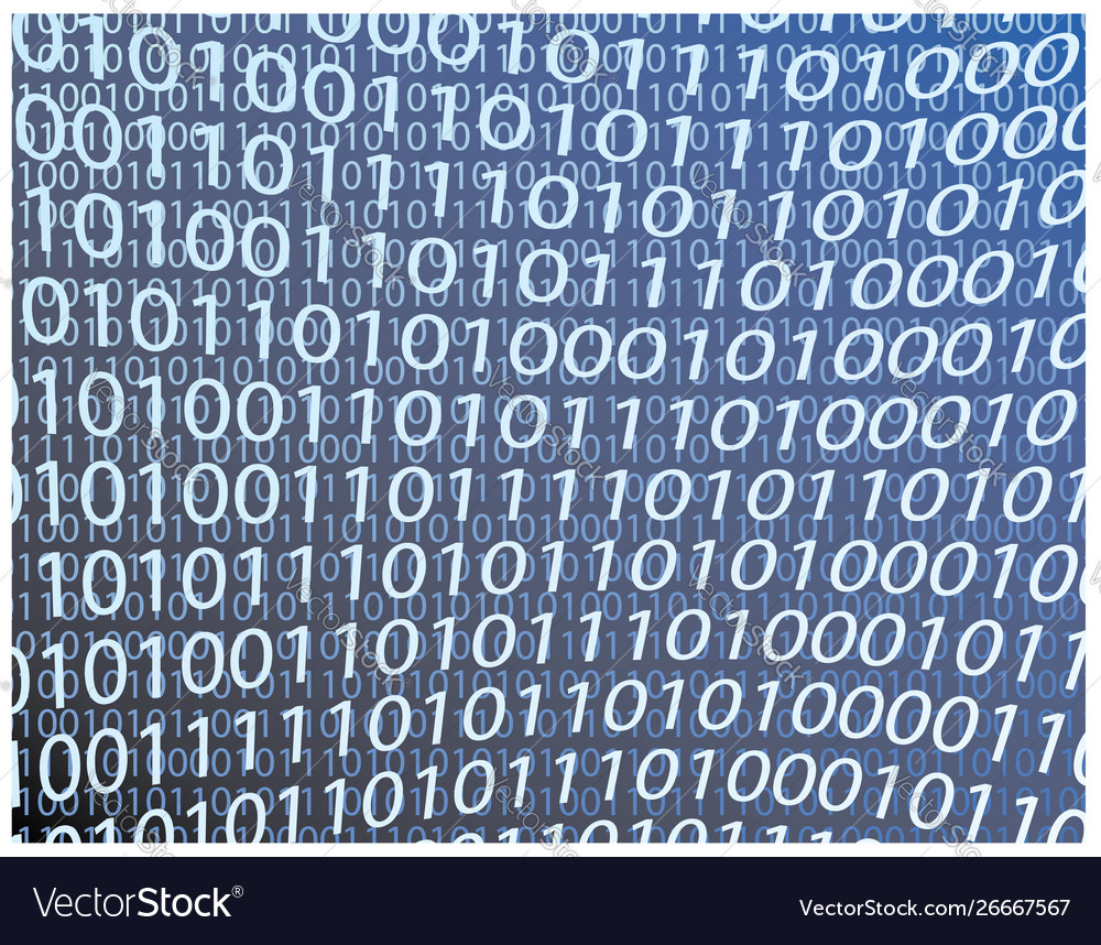 Blue Tech Binary Background