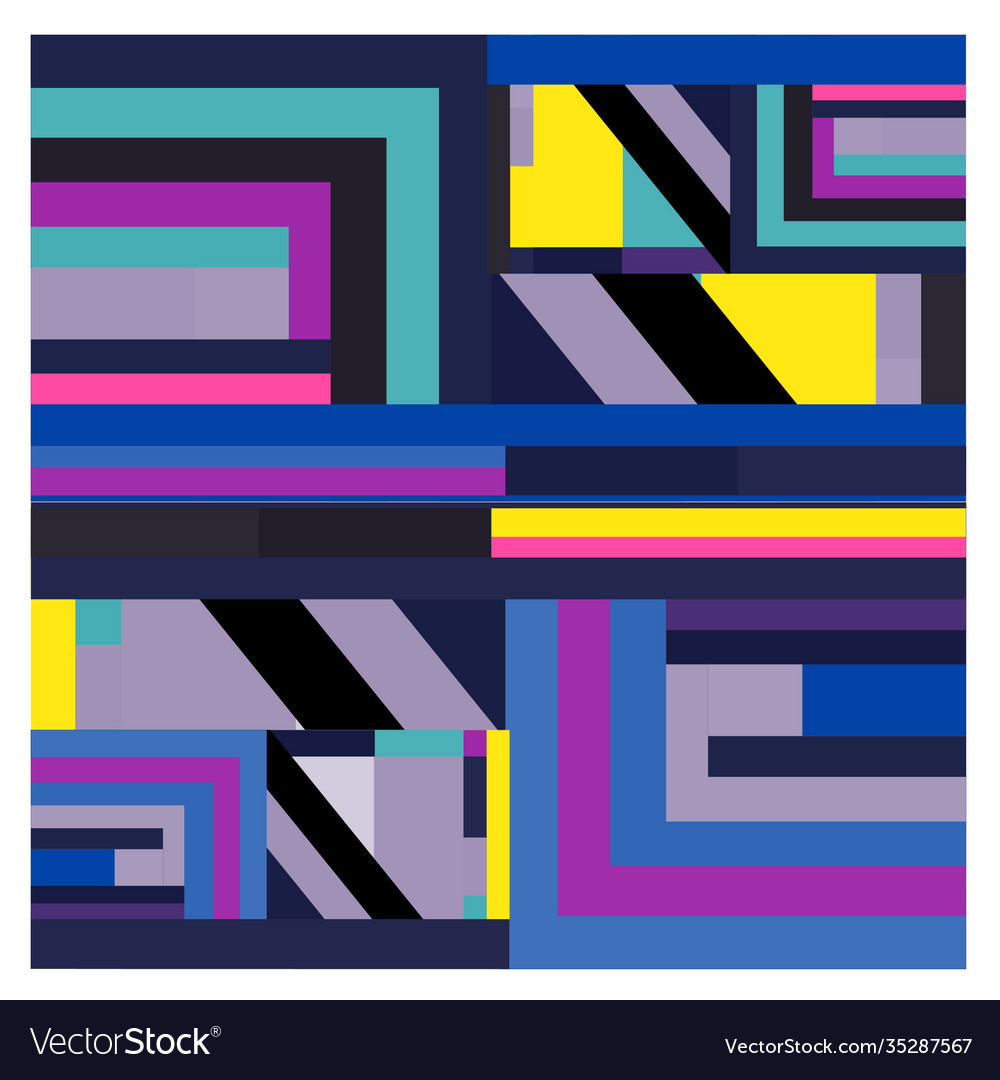 Colorful geometric and curve background pattern