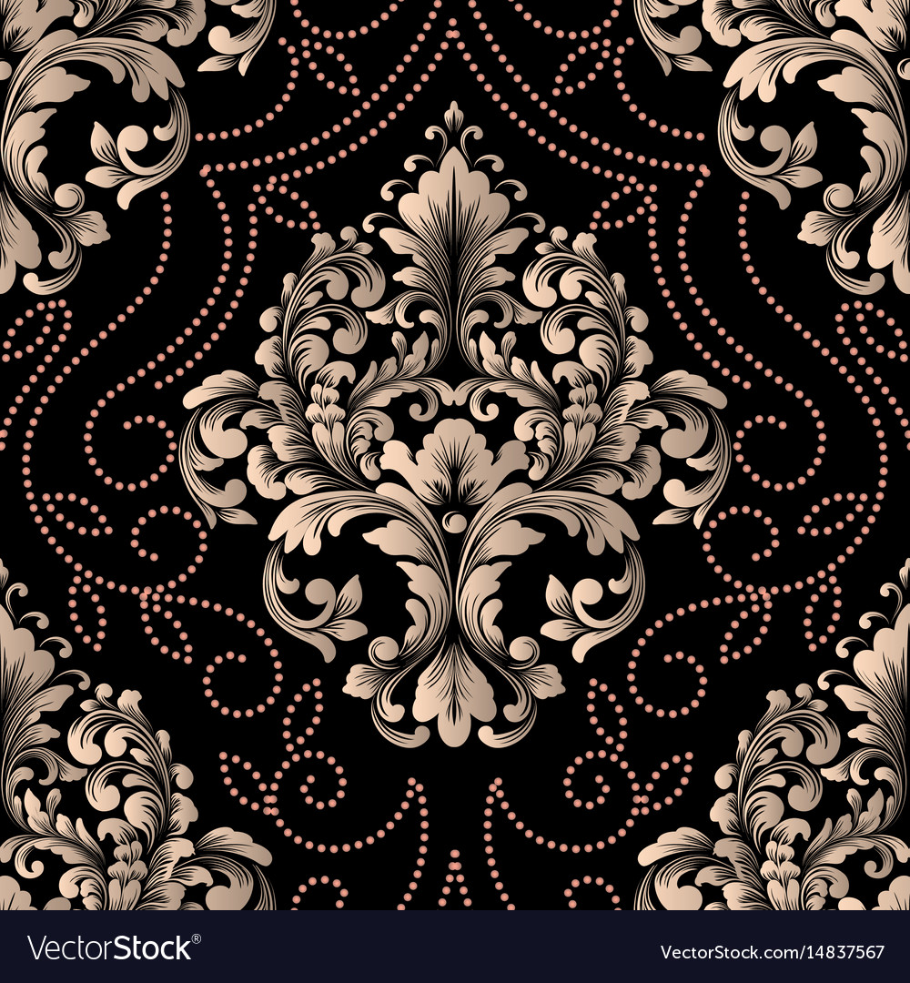 Damask nahtlose Musterelement klassische