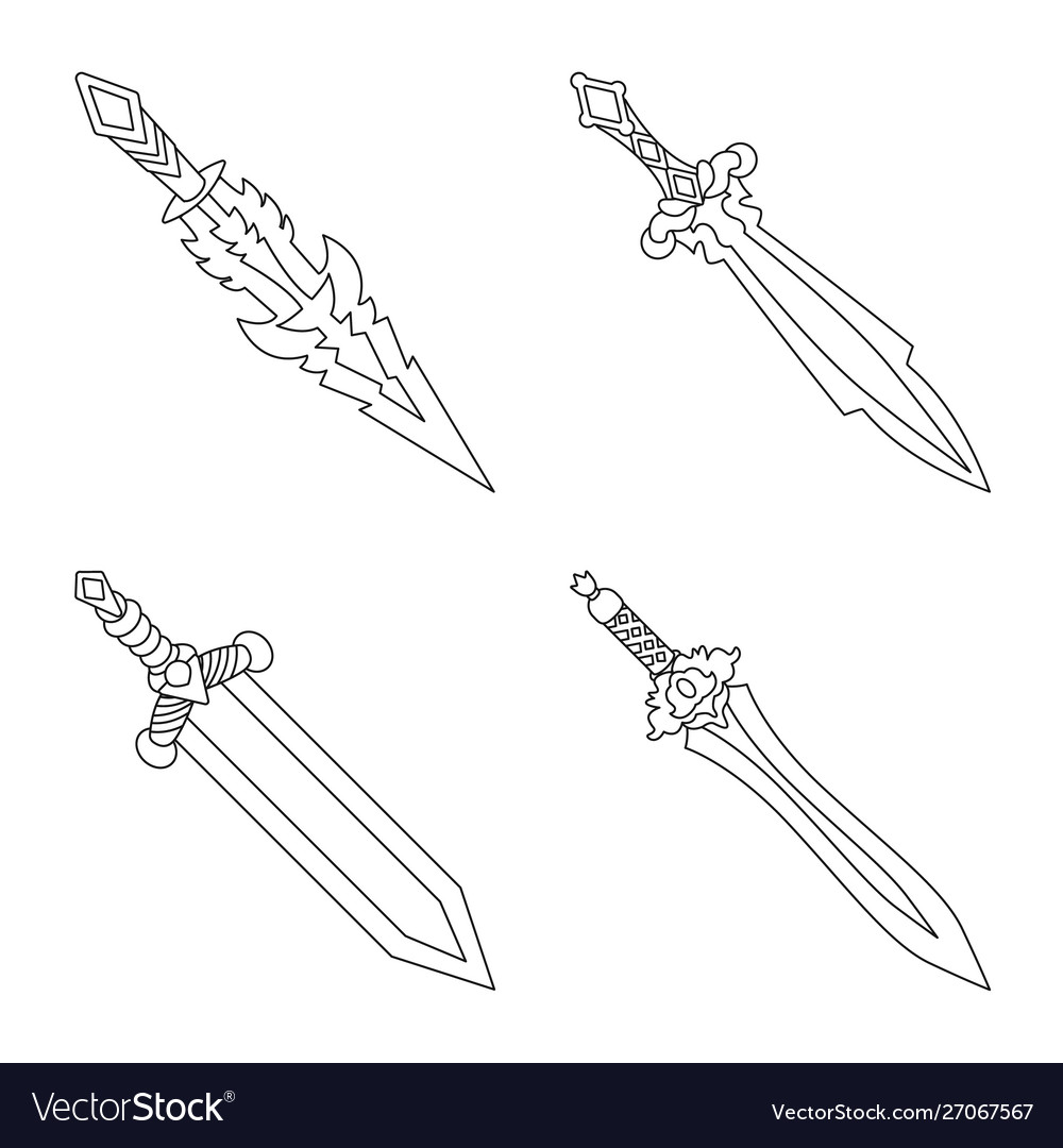Design game and armor symbol collection vector image Design game and armor symbol collection