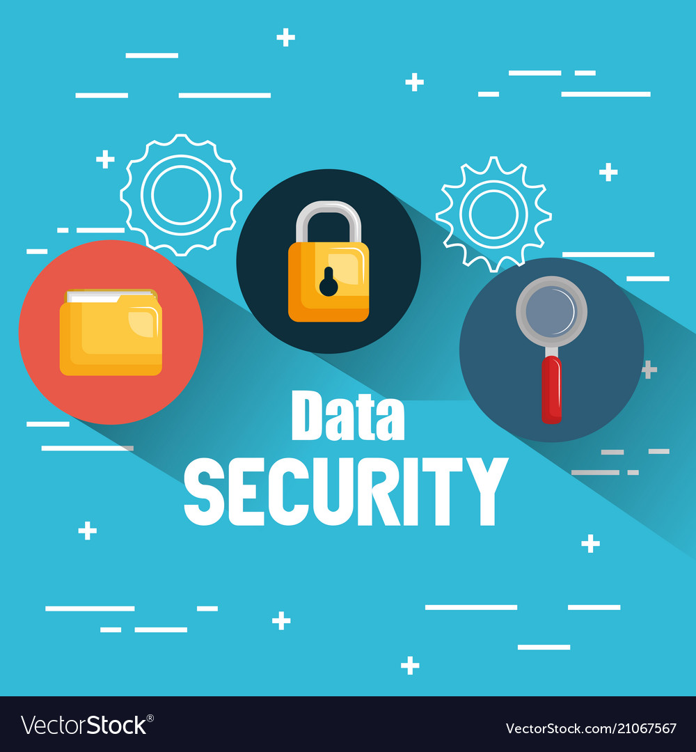 Internet security set icons Vector Image Internet security set icons
