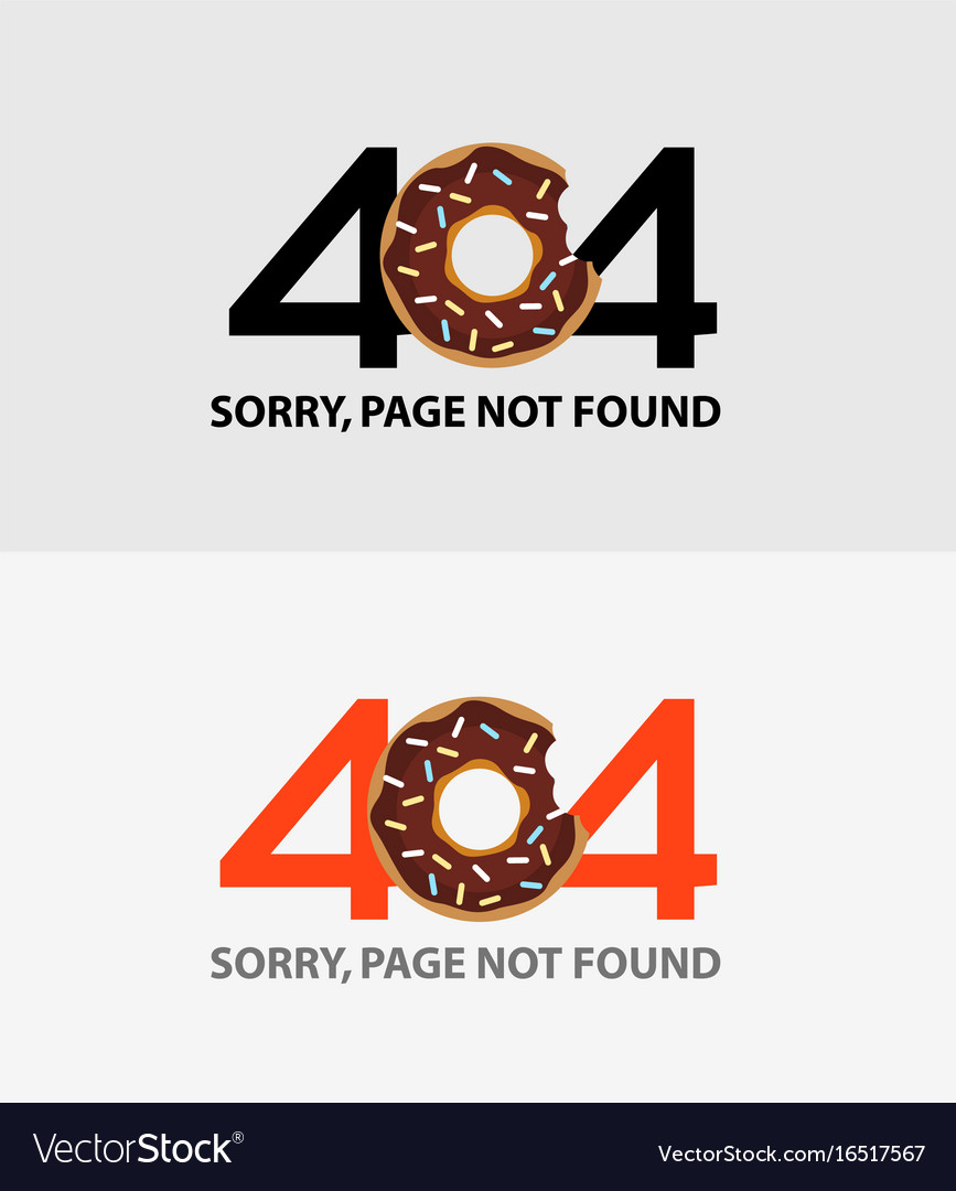 Page with a 404 error