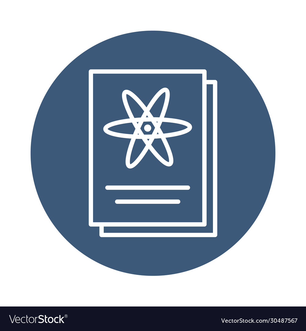 Science report icon block style