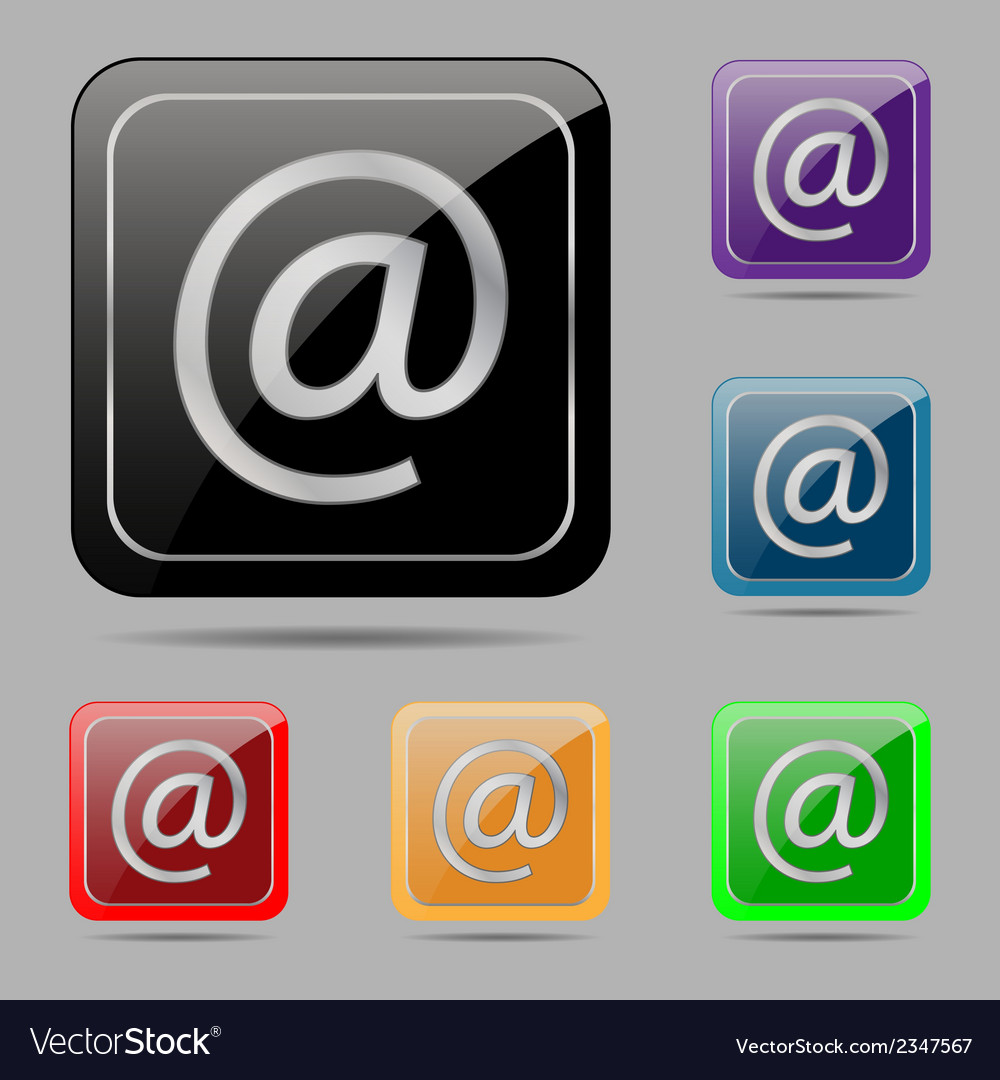 Set buttons e mail